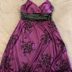 purple homecoming dress